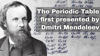 6th March 1869: Dmitri Mendeleev presents his periodic table to the Russian Chemical Society