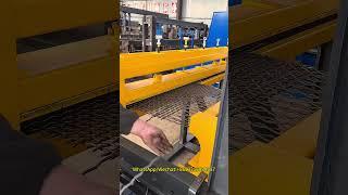 Hydraulic heavy duty Crimped wire mesh machine for Vibration screen #vibration #crimped