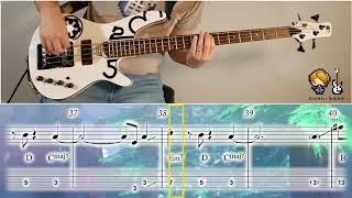Super Mario Odyssey - Steam Gardens (Wooded Kingdom) [Bass Cover + TAB]