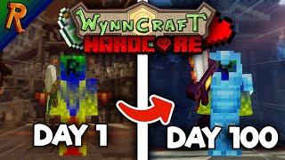 I survived 100 Days Hardcore on Minecraft MMORPG Wynncraft