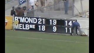 The roughest commentary ever?  Entire match Richmond v Melbourne Rd 22 1984 - Pro Football.