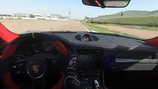 Porsche GT2RS on track.