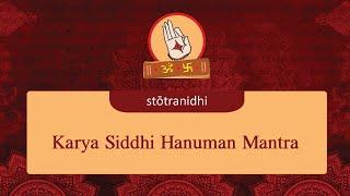 Karya Siddhi Hanuman Mantra - Stotra Nidhi