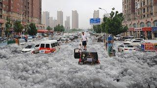 ​5 minutes ago, chaos in China! Dragon fruit-sized hail buried Gansu province