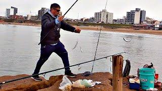 IMPRESIONANTE PESCA TUVIMOS HACE UN RATO DESDE LA DEFENSA COSTERA