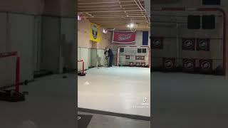 My hockey cave training