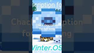 Winter.OST (Fan made minecraft music disc) #minecraft #music