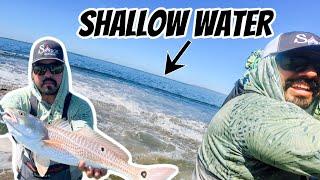 WADE FISHING SHALLOW WATER in Port Mansfield (REDFISH LIMIT)