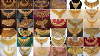 Top 100+ Gold necklace designs 2022// gold necklace set designs#gold #goldjewellery #necklace #new