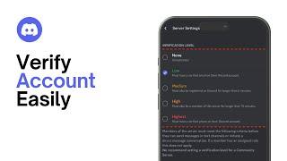 How to Verify Your Discord Account (2024) | Discord | Account Verification