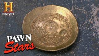 Pawn Stars: BIG BET for RIDICULOUSLY RARE Ancient Byzantine Coin (Season 8) | History