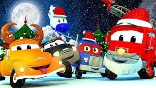 クリスマス特集  サンタクロースがクリスマスをカーシティで祝っているよ！子供のアニメ Celebrate Christmas with Santa Claus in Car City!!