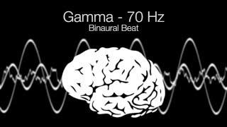 'Highest Brainwave Frequency' Gamma Binaural Beat - 70Hz (1h Pure)