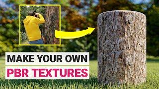 How to Make Realistic PBR Materials from your Photos - Make PBR Textures in Minutes