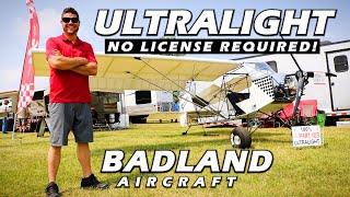 No License Required Ultralight Airplane! Badland Aircraft - Oshkosh 2023