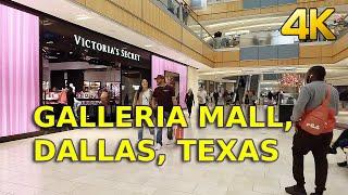 Die Galleria, Dallas, Texas. Ein Schaufensterbummel-Erlebnis - 4K Spaziergangstour.