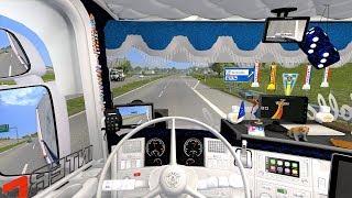 Euro Truck Simulator 2 (v1.35) - Scania RJL Tuning V8 Sound + Skin + Interior [Chereau Trailer]