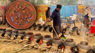 KATWA GOSHT RECIPE | PAKISTAN'S MEGA FOOD PREPARATION FOR 3000 PEOPLES | VILLAGE WEDDING FOOD