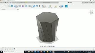 Fusion 360 polygon Lampshade using loft -v2