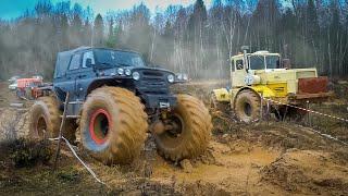 ПСИХ на МЕГА УАЗЕ поспорил с КИРОВЦЕМ К700 на БЕЗДОРОЖЬЕ / OFF ROAD