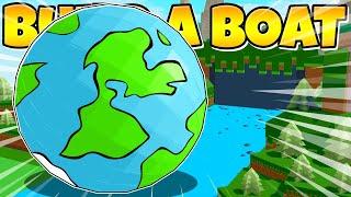 The BIGGEST EARTH Crushes EVERYTHING! *World Record* Roblox Build a Boat