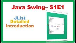 Java Swing S1E1 : JList - Detailed Introduction and Example