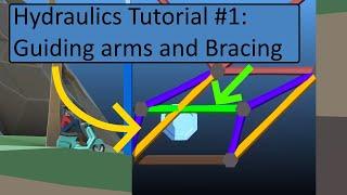 Hydraulics Tutorial #1 - Guiding Arms and Bracing | Poly Bridge 2