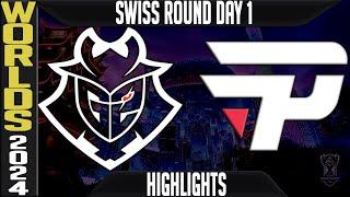 G2 vs PNG Highlights | LoL Worlds 2024 Swiss Stage Day 1 | G2 Esports vs Pain Gaming