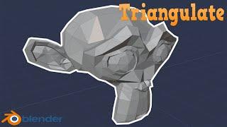 Blender: Modifiers - Triangulate