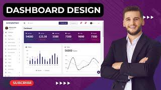 Create a Stunning Ecommerce Dashboard Design with HTML CSS BOOTSTRAP JS | Source Code | Web Tutorial