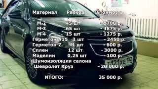 АВТОplus шумоизоляция салона Chevrolet Cruze