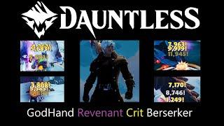 Dauntless GodHand Revenant Crit Berserker