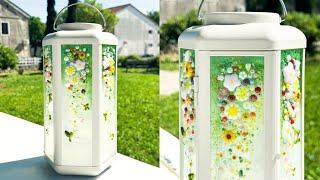Fused Glass Magical Flower Lantern