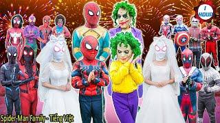 Siêu Nhân Nhện Và JOKER đi giải cứu cô dâu bị bắt cóc - Tổng Hợp Video Hay Nhất|| Spider-Man Family