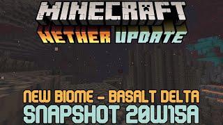 New Basalt Delta Biome | Snapshot 20w5a | Minecraft