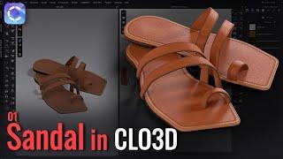 Creating a Stylish Pair of Sandals in CLO 3D