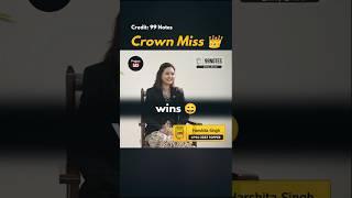 Crown Miss  IAS Interview | Study Motivation