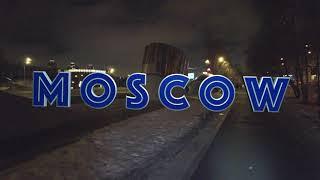 Moscow walk. From Troparevo to Gagarin Square, night bike ride, January 25, 2023