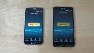 Samsung Galaxy S6 64GB vs. ASUS ZenFone 2 - Internet Speed Test! (4K)