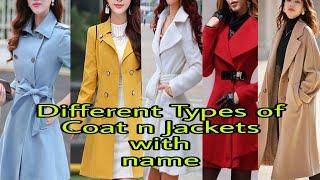 Different Types of Coat (Jackets) With  Names /girls jacket name /#winterdresses