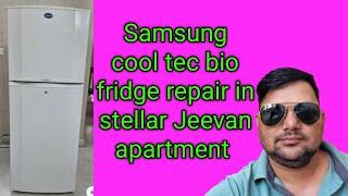 Samsung cool tec bio fridge defrosting fault repair in stellar Jeevan apartment noida #refrigerator