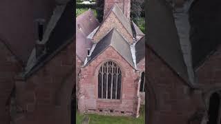 Drone footage of St Peter's Church, England