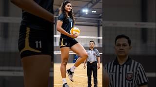 World's tallest female volleyball player in #tallwoman #tallgirlfriend #volleyball #usa #vnl