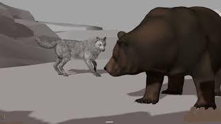 Wolf and bear. Truong CG Artist rigs.