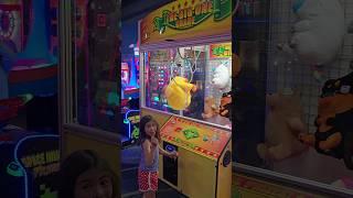 The BIGGEST Mr Claw Arcade Machine EVER!! And I WON  #shorts #kids #arcade