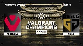 [FR] SENTINELS vs GEN.G | VALORANT CHAMPIONS SEOUL 2024 | Group Stage - Jour 01