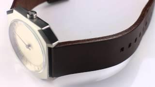 Slow Watch – Jo 17 – Silver Vintage Brown Leather