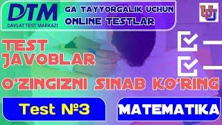 ONLINE TEST №3 (MATEMATIKA 2020)