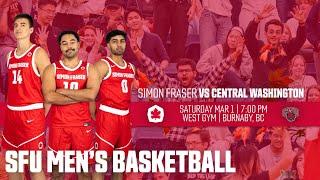 SFU Men's Basketball: Red Leafs vs Central Washington - March 1st, 2025 | SENIOR NIGHT