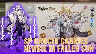 Onmyoji | Fallen Sun 20s - SP Fallen God Orochi carries Newbie | shiropisuke